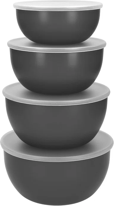 Conjunto 4 Tigelas de Preparação Multiuso Cinza - Kitchenaid