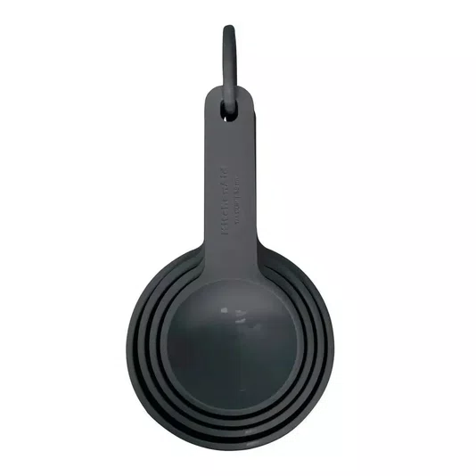 Conjunto 4 Xícaras Medidoras Confeitaria Cinza - Kitchenaid