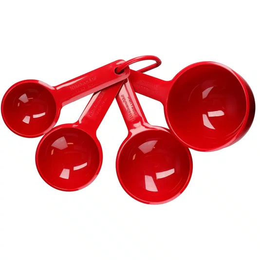 Conjunto de Medidores 4 Xícaras Confeitaria Vermelha - Kitchenaid