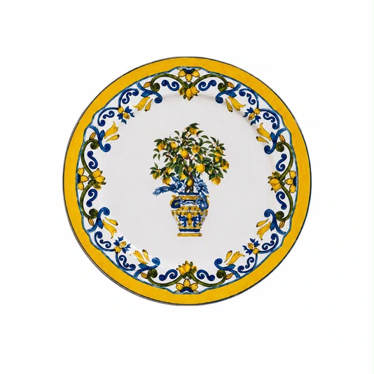 Conjunto 6 Pratos Sobremesa Reto Limone - Scalla