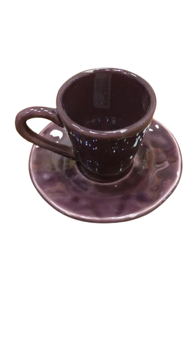 Conjunto 6 Xicaras de Cafe C/ Pires Quasar Roxo - Scalla