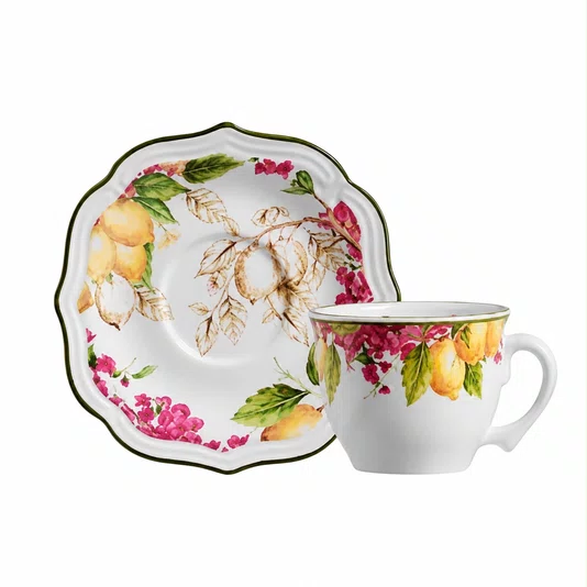 Conjunto 6 Xicaras de Cafe com Pires Imperial - Scalla