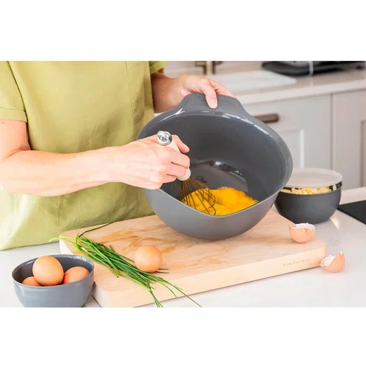 Conjunto Bowls 3 Tigelas Multiuso Cinza - Kitchenaid