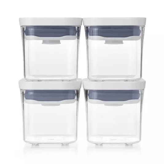 Conjunto com 4 Potes Quadrados Pop - Oxo