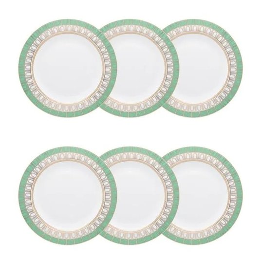Conjunto de 06 Pratos Sobremesa 23cm Mariè - Strauss