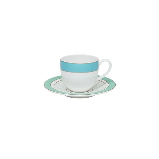 Conjunto de 06 Xícaras 110ml com Pires para Cafezinho Mariè - Strauss