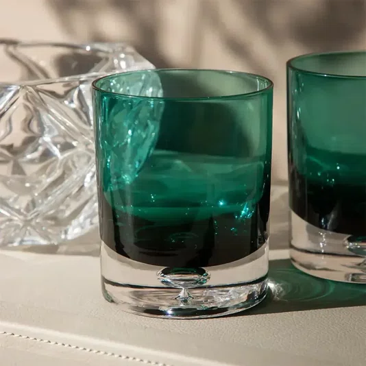 Conjunto de Copos em Vidro Verde 6pcs 8.7 X8.7 X10,6cm - Btc