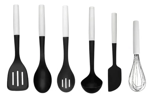 Conjunto de Utensílios de Cozinha 6pçs Branco - Kitchenaid