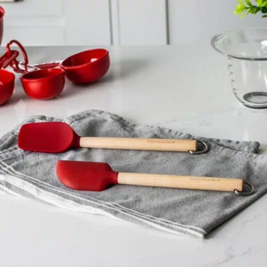 Conjunto Mini Espátulas 2 Pçs em Bétula Ecológica Kitchenaid - Kitchenaid