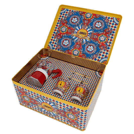Kit Cafeteira Italiana Moka 2 Xíc Dolce & Gabbana Carretto - Bialetti
