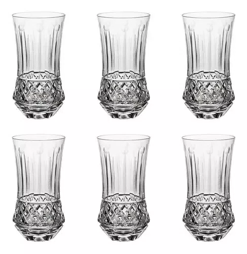 Copo de Cristal 06 Unidades Long Drink 400ml - Strauss