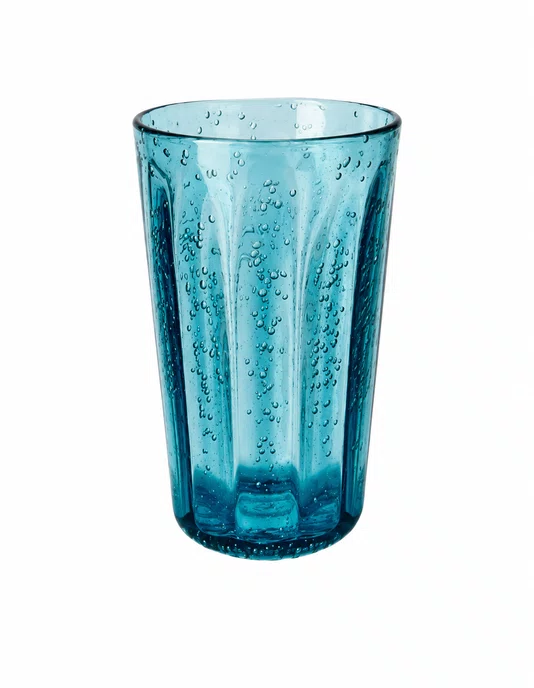 Copo Longo Acrilico de Detalhes Bolhas 590ml