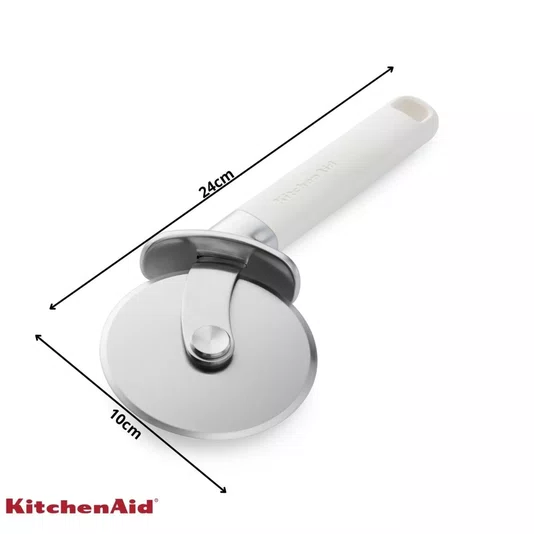 Cortador de Pizza Lâmina Inox Profissional Branco - Kitchenaid