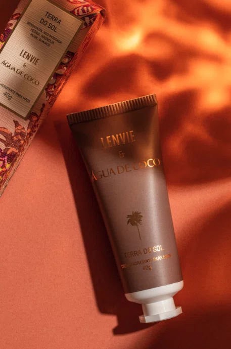 Creme de Mão Terra do Sol e Água de Coco 40gr - Lenvie