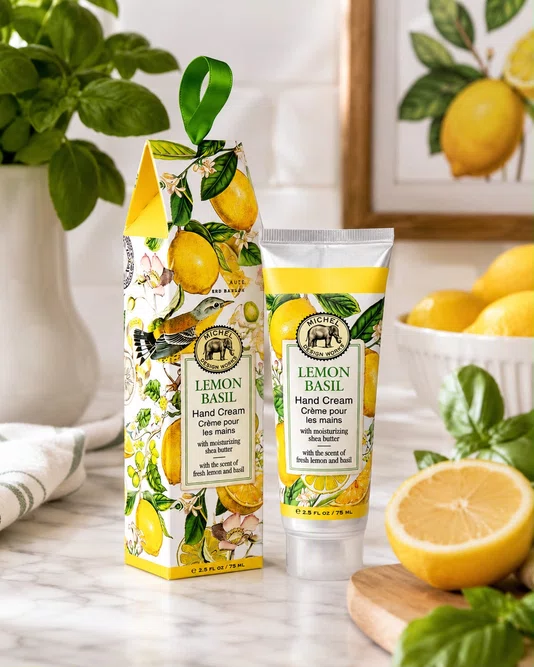Creme para Mãos 75ml Lemon Basil - Michel Design