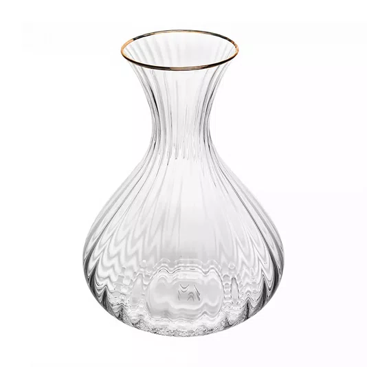 Decanter de Cristal Ecológico com Fio de Ouro Optic 1,5l - Wollf