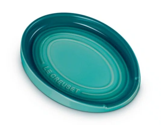 Descanso Oval para Colher Azul Bleu Riviera 16cm - Le Creuset