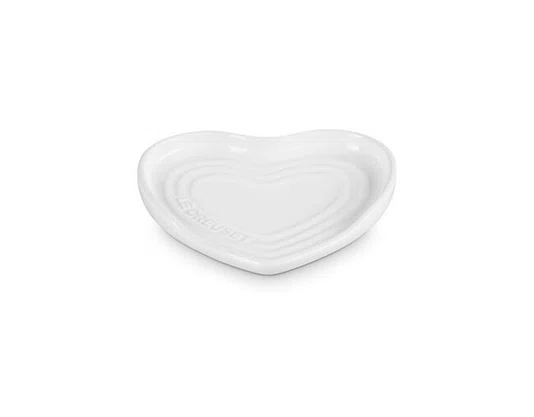 Descanso para Colher Coração 13cm Branco White - Le Creuset