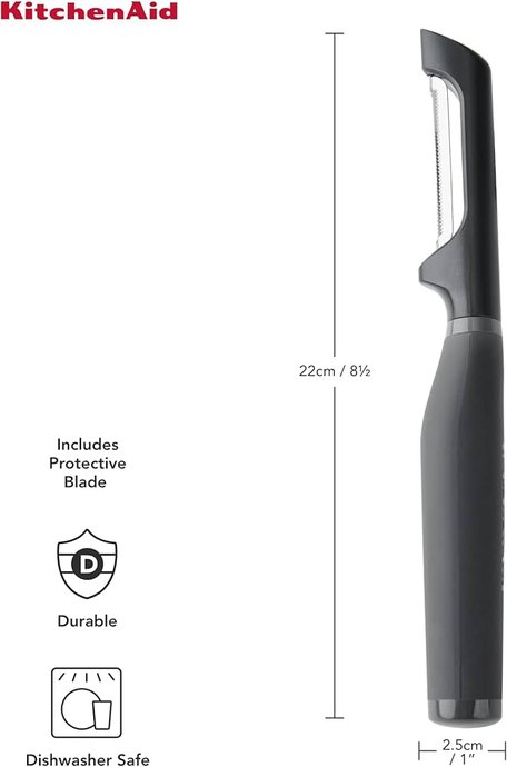 Descascador Peeler Legumes e Frutas Euro Cinza - Kitchenaid