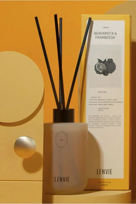 Difusor de Perfume Bergamota & Framboesa 220ml - Lenvie