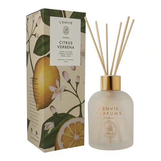 Difusor de Perfume Citrus Verbena Arabesc 200ml - Lenvie