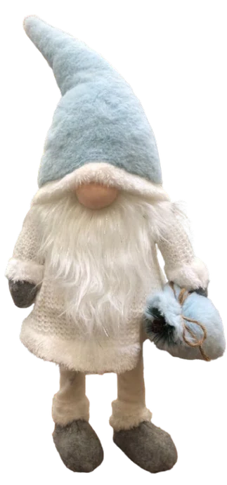 Duende Branco e Azul 70cm - Cromus