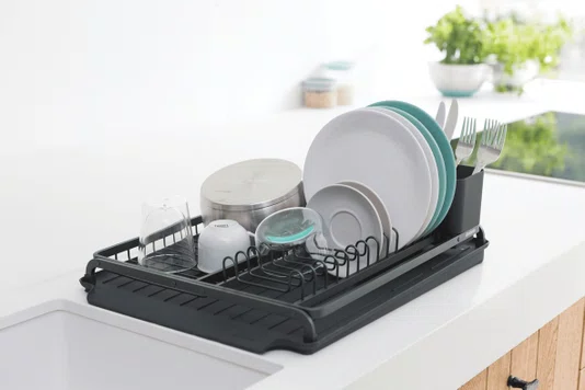 Escorredor de Louça Sinkside em Alumínio Preto - Brabantia
