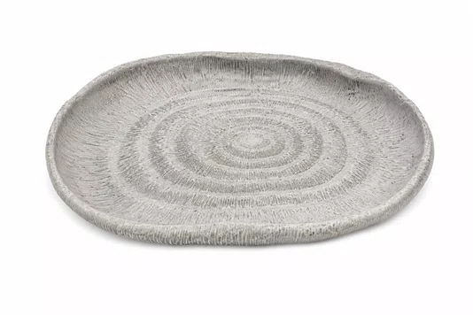 Escultura Coral Oval Resina 36,8x25x5cm