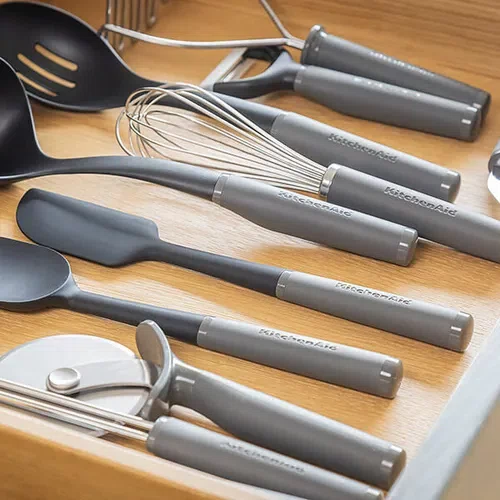 Espátula Clássica de Silicone Confeitaria Cinza - Kitchenaid