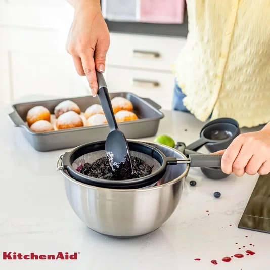 Espatula Classica de Silicone Confeitaria Cinza - Kitchenaid