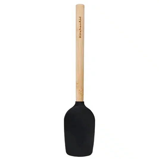 Espátula Colher Bambu Preto - Kitchenaid