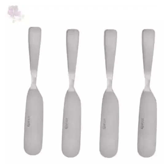 Espatula de Aco Inox Dourado 4 Unidades