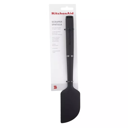 Espátula Silicone Raspadora Preto Confeitaria - Kitchenaid