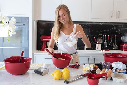Espátula Silicone Raspadora Vermelho Confeitaria - Kitchenaid