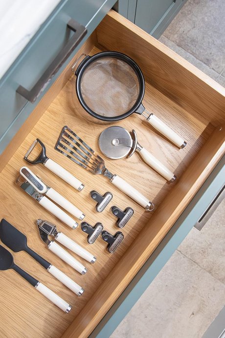 Espremedor Amassador Alho Cozinha Prática Creme - Kitchenaid