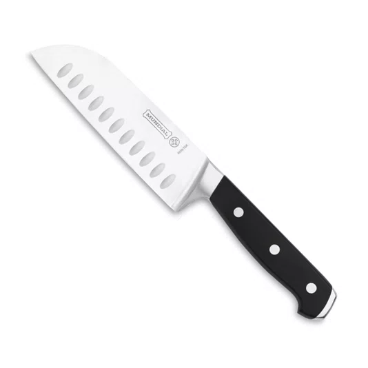 Faca Santoku Preta 7" em Aço Inox - Mundial