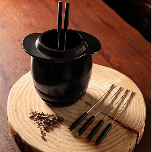 Aparelho Fondue de cerâmica 9 Peças Linea Nanquim - Oxford