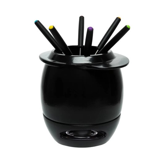 Aparelho Fondue de cerâmica 9 Peças Linea Nanquim - Oxford