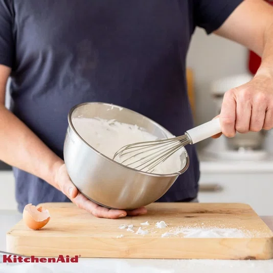Fouet Batedor de Ovos Profissional Branco - Kitchenaid