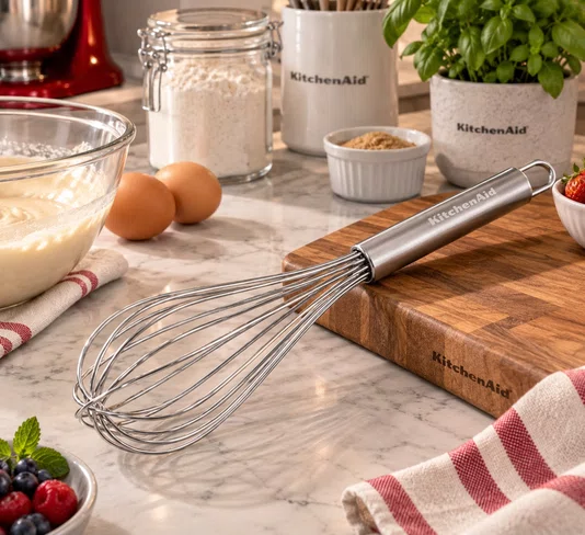 Fouet Batedor Ovos Premium Aco Inox com Alca Luxo - Kitchenaid