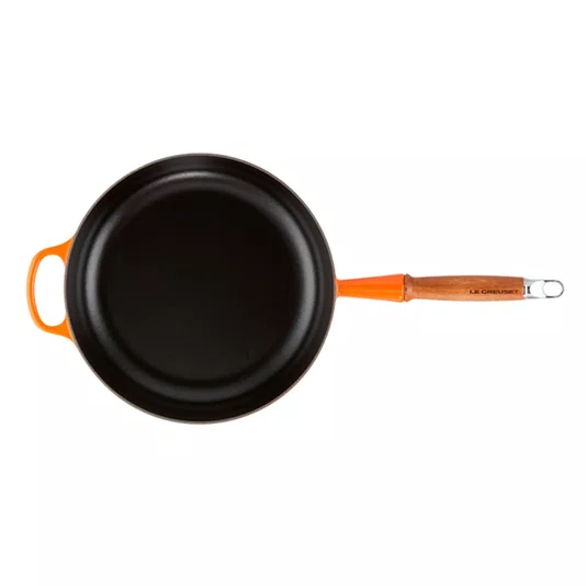 Frigideira Saute com Cabo de Madeira 28cm Signature Laranja - Le Creuset