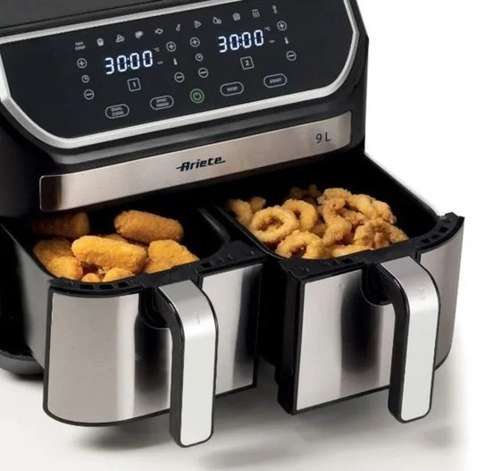 Fritadeira Air Fryer Dupla 9 Litros 2100w 220v Preta - Ariete