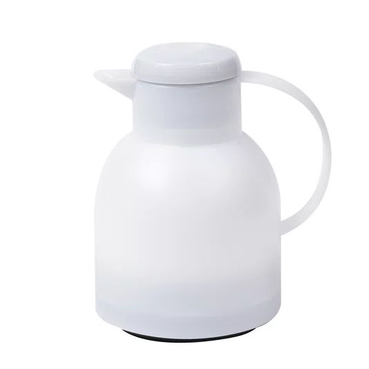 Garrafa Térmica 1 Litro Quick Press Samba Branca - Emsa