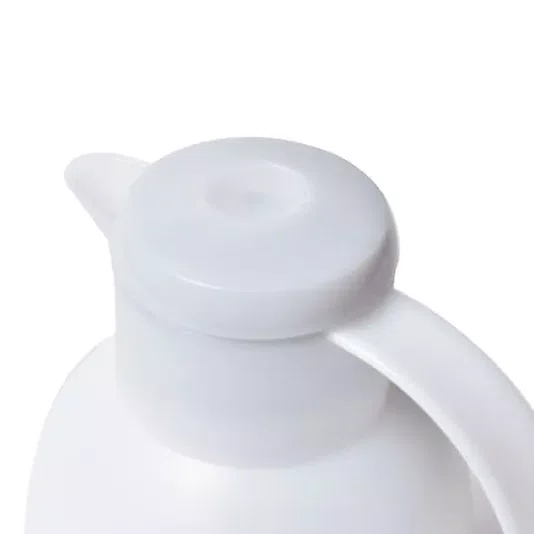 Garrafa Térmica 1 Litro Quick Press Samba Branca - Emsa