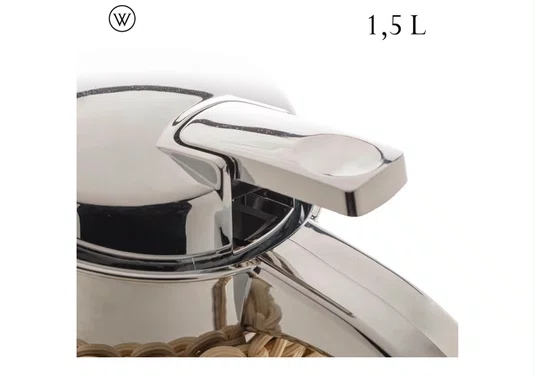 Garrafa Termica Aço Inox Rattan Bege 1,5l