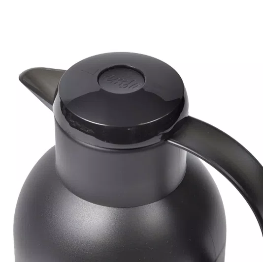 Garrafa Térmica de 1 Litro Quick Press Samba Preta - Emsa