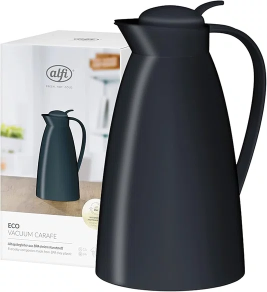 Garrafa Térmica Alemã Eco Preta 1l - Alfi