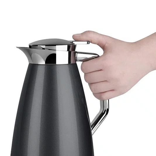 Garrafa Térmica Plaza Quick Press 1 Litro Carbono - Emsa
