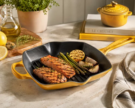Grelha Quadrada Signature 26cm Nectar - Le Creuset