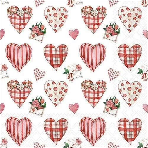 Guardanapo 33 Lovely Hearts